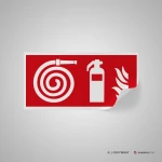 Cartello idrante con estintore antincendio mod. 2:1