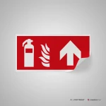 Cartello estintore con freccia antincendio mod. 2:1