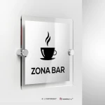 Cartello zona bar