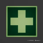 Cartello pronto soccorso croce E003