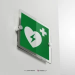 Cartello defibrillatore E010