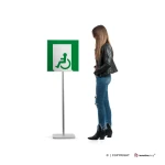 Cartello uscita d'emergenza disabili E026/ E030