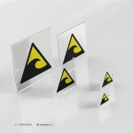 Cartello attenzione zona pericolo tsunami W056