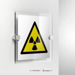 Cartello pericolo materiale radioattivo W003