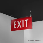 Cartello EXIT antincendio mod. 2:1