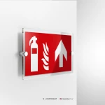 Cartello estintore con freccia antincendio mod. 2:1