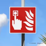 Cartello pulsante allarme antincendio F005