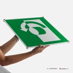 Cartello ruotare la maniglia E018 / E019