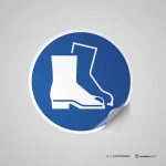 Cartello calzature di sicurezza obbligatorie M008