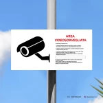 Cartello area videosorvegliata mod. 2:1