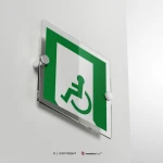 Cartello uscita d'emergenza disabili E026/ E030