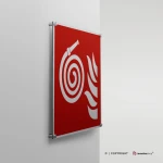 Cartello manichetta antincendio scollegata F019