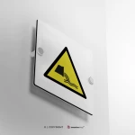 Cartello di pericolo attenzione deflusso acque reflue W055