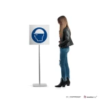 Cartello casco di protezione obbligatorio M014