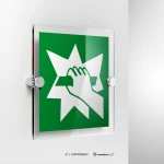 Cartello rompere per accedere E008