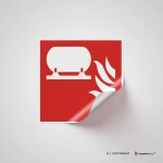 Cartello installazione fissa antincendio F012