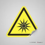 Cartello pericolo radiazioni ottiche W027