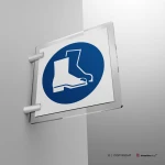 Cartello calzature di sicurezza obbligatorie M008