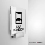 Cartello sala proiezioni