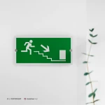 Cartello uscita scale d'emergenza mod. 2:1