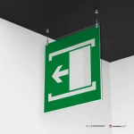 Cartello porta con apertura scorrevole a destra o sinistra E033 / E034