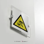 Cartello pericolo schiacciamento mani W024 / W030 / W031