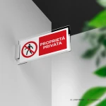 Cartello proprietà privata mod. 2:1