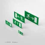 Cartello uscita porta d'emergenza mod. 2:1