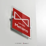 Cartello valvola metano