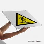 Cartello di pericolo attenzione gradino W070