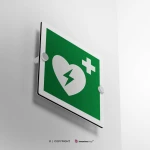 Cartello defibrillatore E010
