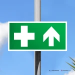Cartello pronto soccorso con freccia mod. 2:1