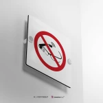 Cartello proibito l'uso degli smart glass P044
