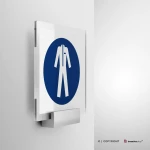 Cartello obbligatorio indossare indumenti protettivi M010
