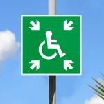 Cartello rifugio temporaneo d'emergenza disabili E024