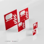 Cartello installazione fissa antincendio F012