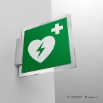 Cartello defibrillatore E010
