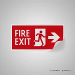 Cartello uscita antincendio mod. 2:1