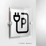 Cartello punto di ricarica per veicoli elettrici