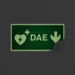 Cartello DAE defibrillatore direzionale mod. 2:1