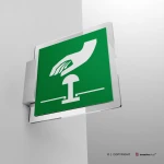 Cartello pulsante d'emergenza E020