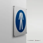 Cartello obbligatorio indossare indumenti protettivi M010