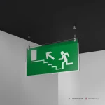 Cartello uscita scale d'emergenza mod. 2:1