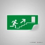 Cartello uscita scale d'emergenza mod. 2:1