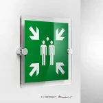 Cartello punto d'incontro evacuazione E007 e E032