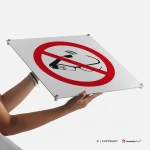 Cartello proibito l'uso degli smart glass P044