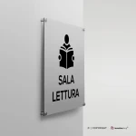 Cartello sala lettura