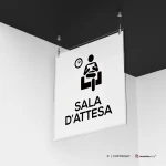 Cartello sala d'attesa