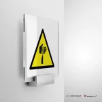 Cartello pericolo oggetto affilato W022