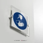 Cartello obbligatorio disinfettare le mani M061